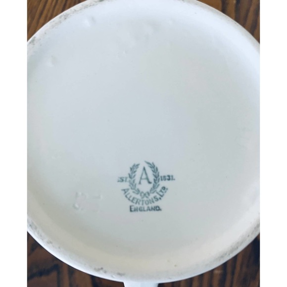 Rare 1929-1942 Allertons Ltd. Open Pitcher/Jug, Hand Painted Porcelain - Picture 9 of 10